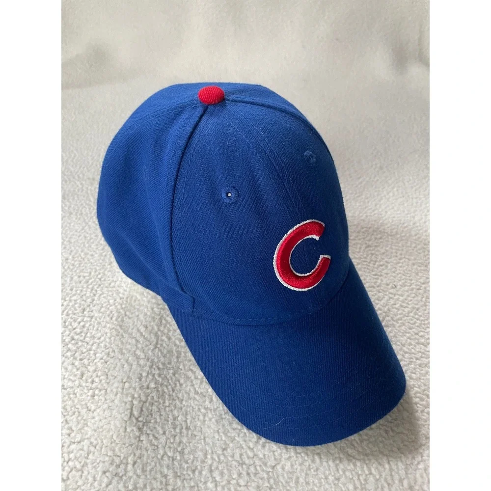 New‎ Era Youth OSFM Baseball Hat Blue Chicago Cubs MLB 9FORTY Adjustable Cap